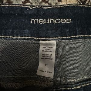 Maurice's Jean shorts.  Size 22.  Never worn.